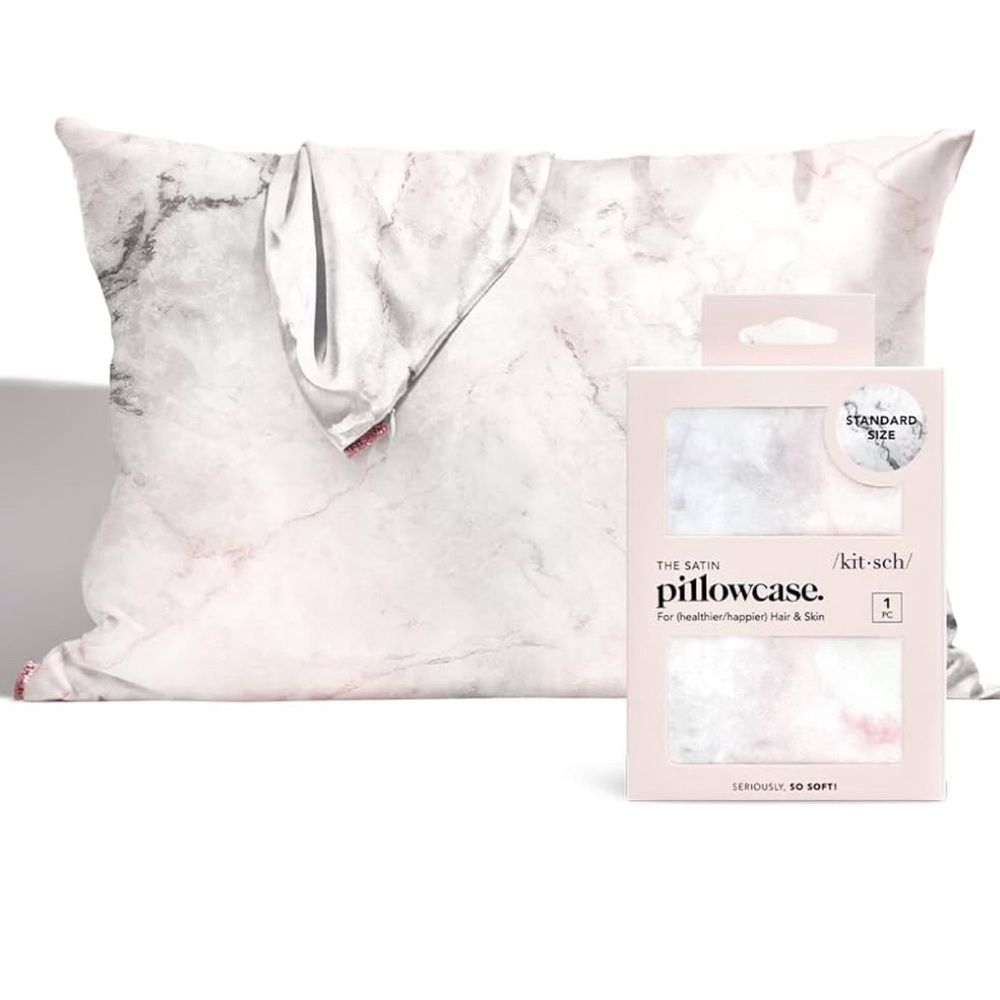 NIB Kitsch Satin Pillowcase- Marble